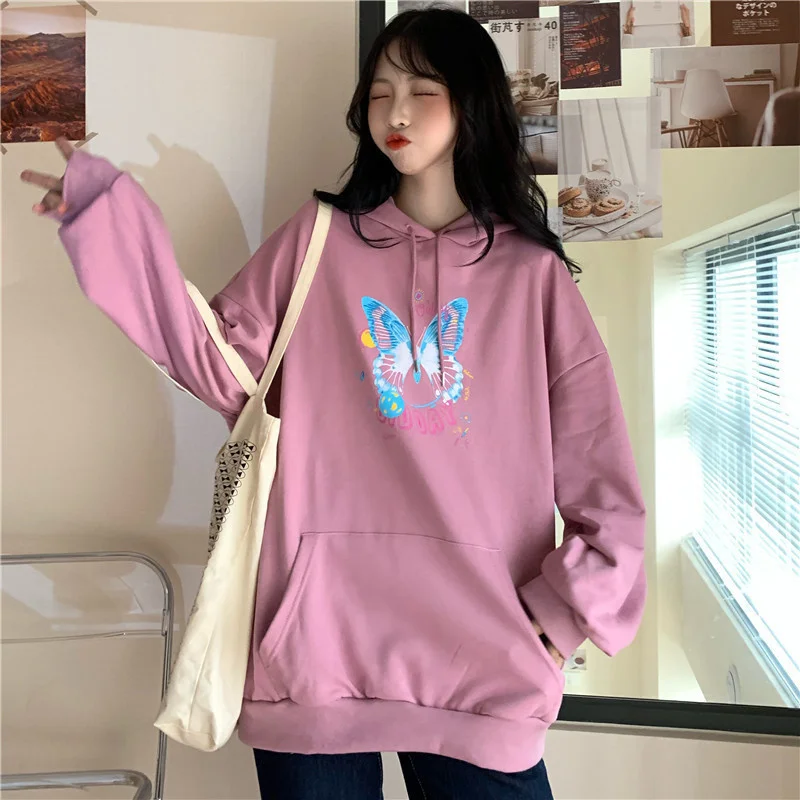 

Реальное фото осенней одежды, новая мультяшная одежда с капюшоном в Корейском стиле