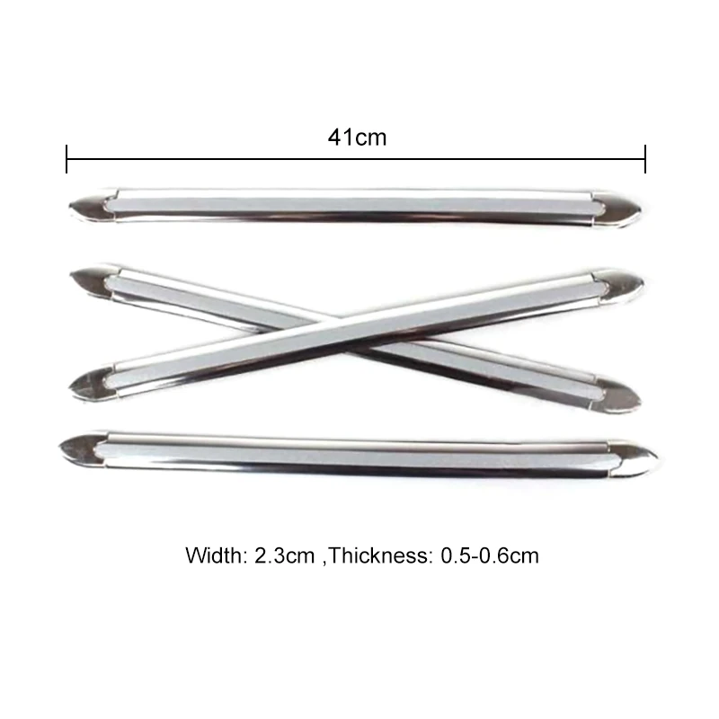 4 шт./компл. серебро хром бампер угловой край гвардии протектор Защитная Авто