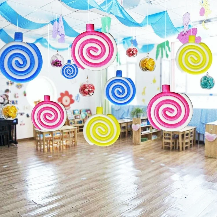 

Christmas Scene Decoration, 23cmFoam Lollipop,Kindergarten Background Decoration,Childrens Birthday Party,festival Party Pendant