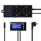 Цифровое регулирование яркости для рептилий KT5000, контроллер температуры для аквариума выход, ПИД-нагрев, холодный нагрев, регулирующий термостат, штепсельная вилка Европейскогобританского стандарта