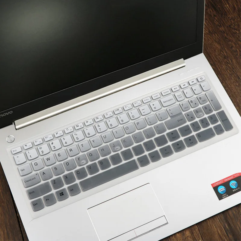 Аксессуары для ноутбуков lenovo Ideapad 310 15 510 15 110 15 17, ноутбук 15 ''15,6 дюймов, защитный чехол для клавиатуры ноутбука - Цвет: Gradual Black