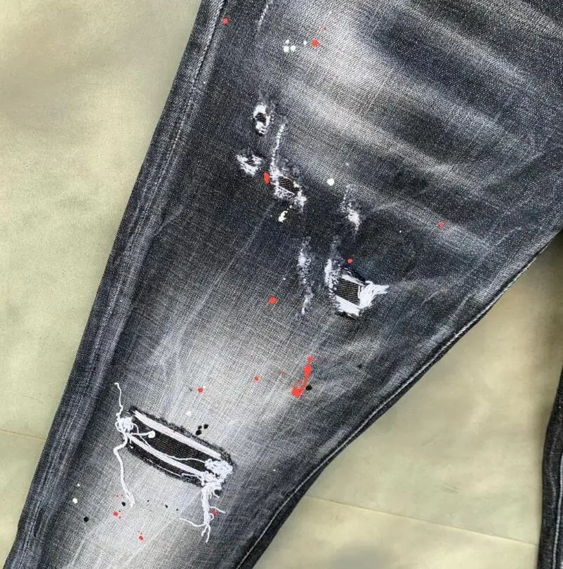 2021 New classic,Authentic DSQUARED2,Retro,Italian brand ,Women/Men Jeans,locomotive,Jogging jeans,Dsq9119-1