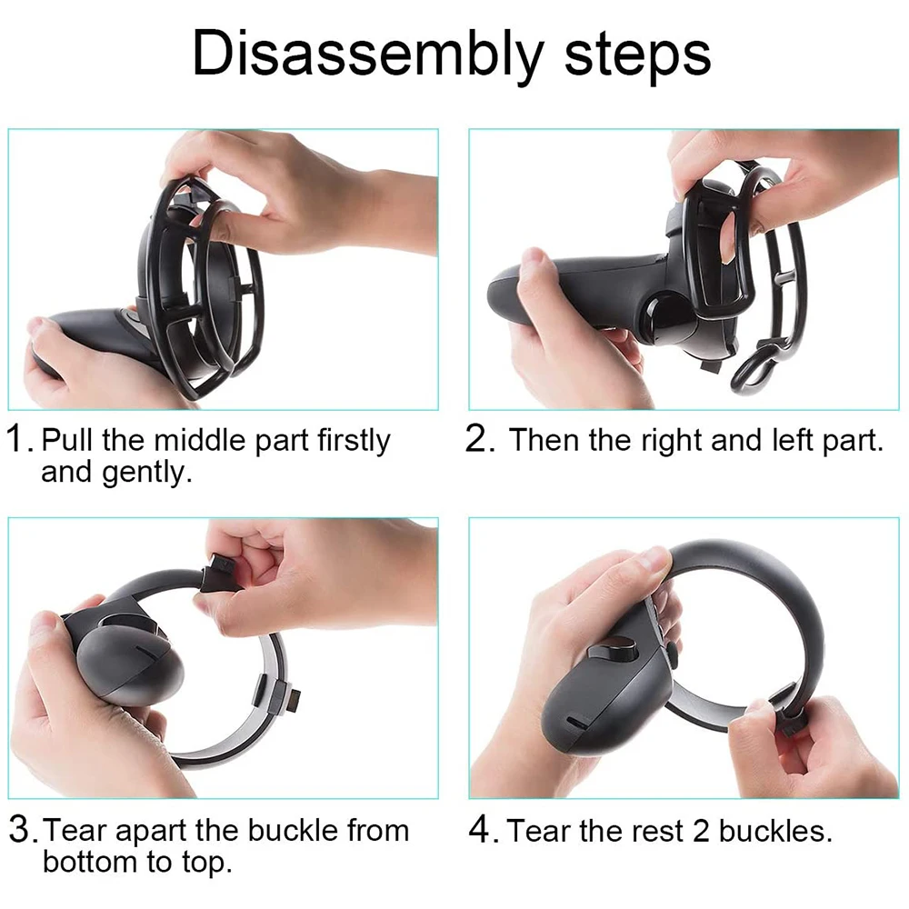 1 пара противоударных защитных чехлов для контроллера совместимых с Oculus Quest или