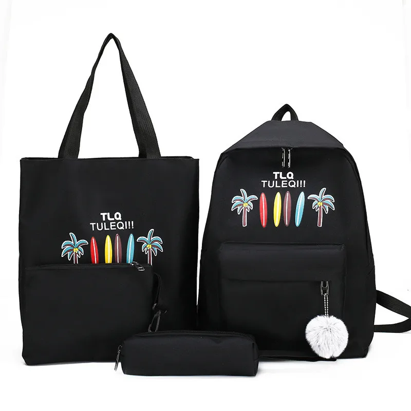 4 шт./компл. женские школьные рюкзаки школьная сумка для подростков девочек