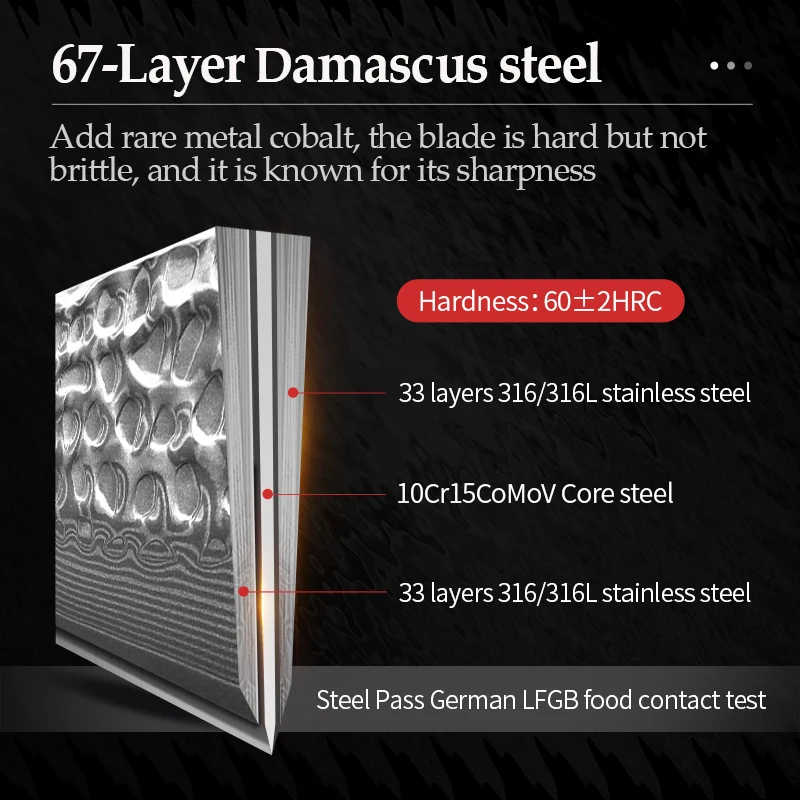 XINZUO 8 2 дюйма нож шеф-повара VG10 Janpanse 67-слойный стальной Damacus для мяса овощей нарезка