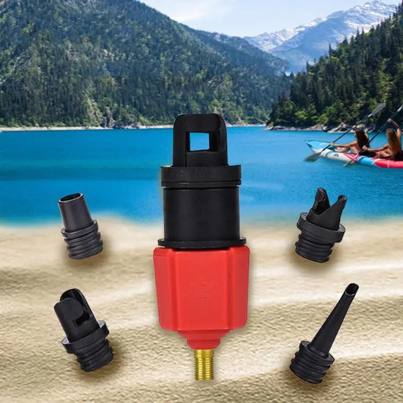 

Air Pump Adapter Inflatable Paddle Rubber Boat Kayak Nozzle Converter Valve Adaptor Compressor F0X5 Air Tire P2Y8