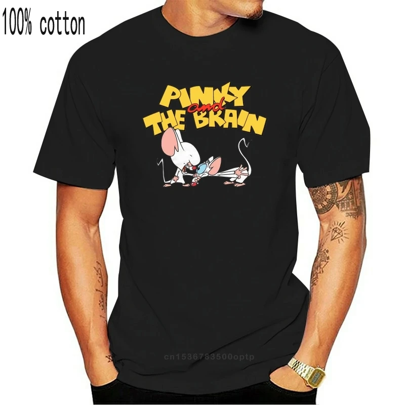 

New Pinky And The Brain Shirt Mens Graphic T-Shirt Cotton Tee Shirt Free Shipping Light