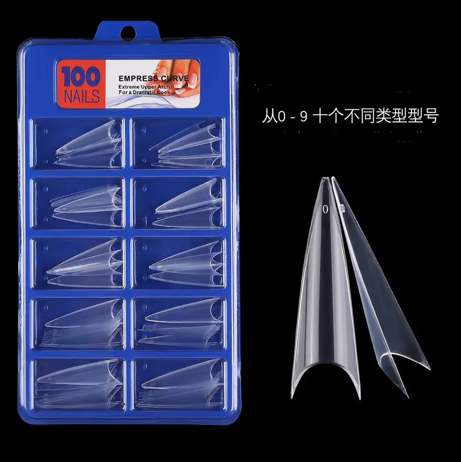 

100pc/Box Pointy Stiletto Nail Tips Clear/Natural False Fake Manicure Acrylic Gel Extra Long Fingernail Claw tips,GH5