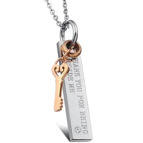 Мода 2020 &quotСпасибо за то что рядом со мной&quot Влюбленные подвески в форме сердца