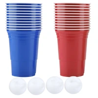 beer pong set beer pong drinking game set beer pong cups 11 red cups11 blue cups4 balls