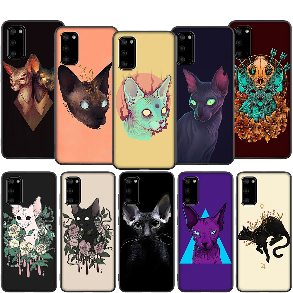 Милый чехол Lavaza с котом Сфинкса для Samsung A01 A11 A21 A41 A2 Core A20e A70s J4 J7 Duo J6 J8 Plus Prime |