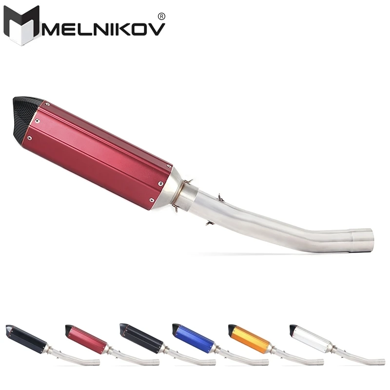 

Motorcycle Exhaust Middle Link Pipe Muffler Slip On For Kawasaki ZX-6R ZX6R ZX 6R Ninja 636 ZX636 ZX600 2006-2019 Exhaust