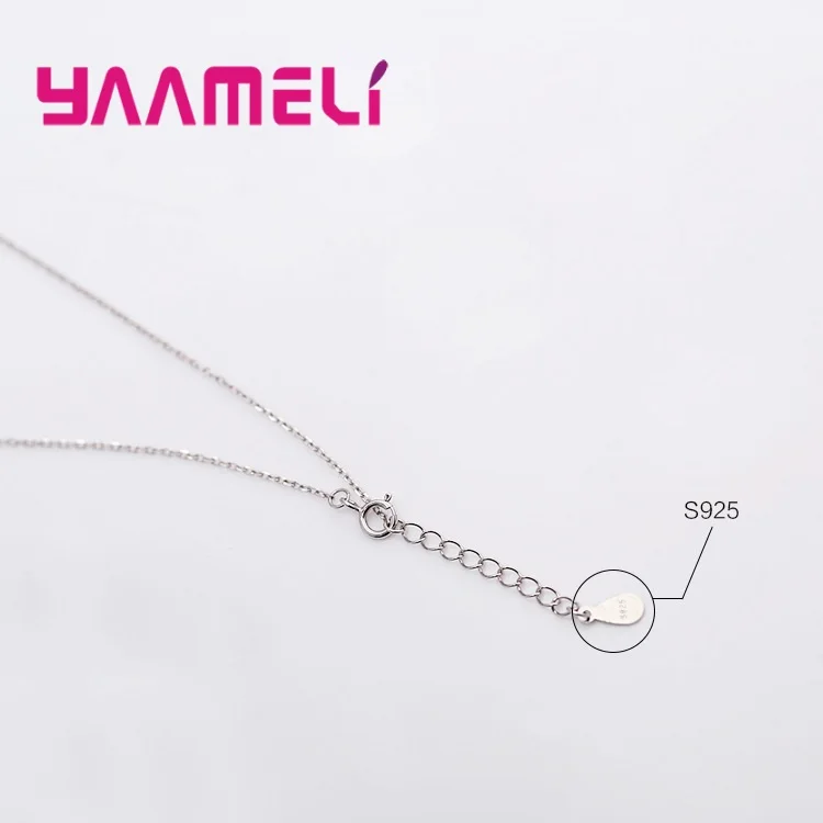 Новое поступление длинный крест Шейное колье с подвеской Femme 925 пробы серебряные