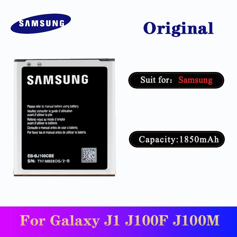 Оригинальный аккумулятор Samsung J1 5 шт./лот 1850 мАч для Galaxy j100 J100FN J100M J100F /D J100H