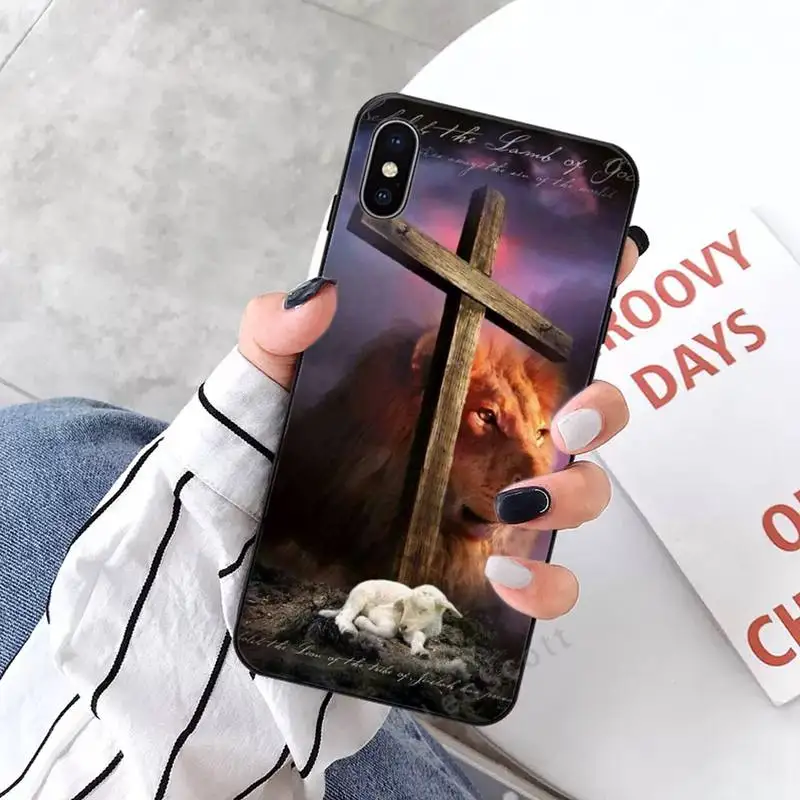 

Christ Jesus cross Phone Cases for iPhone 11 12 mini pro XS MAX 8 7 6 6S Plus X 5S SE 2020 XR