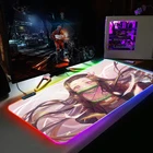 Изготовленный На Заказ RGB игровая Мышь Pad светодиодный прогноз погоды с подсветкой USB клавиатура, разноцветное свечение, для ПК, ноутбука, настольного компьютера, утепленные демон убийца