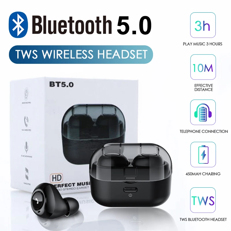 Waterproof Smart Blutooth Wireless Earphones with mic Earphone for xiaomi Mi A2 A3 Lite 8 9 Se 9T Pro Headphones Power Bank | Электроника