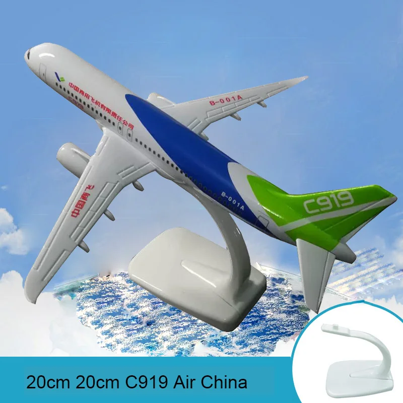 20 см C919 воздуха Китай модель самолета Бизнес Летающий из сплава авиакомпаний