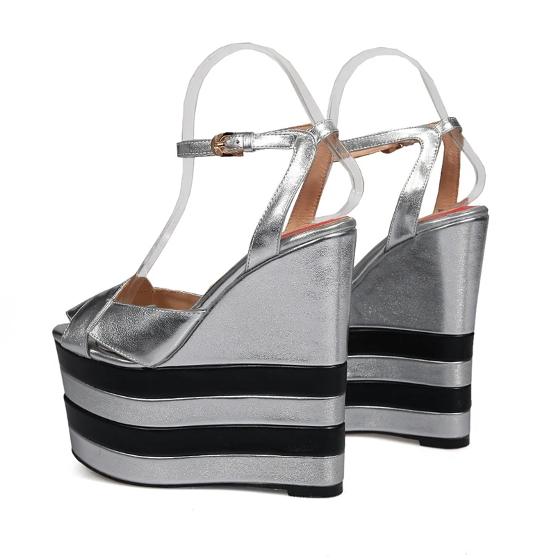 Сандалии ANMAIRON женские на платформе модные элегантные босоножки очень высоком