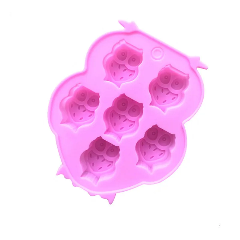 1 шт 6 отверстий 3D силиконовая форма для выпечки/сова приготовление торта льда