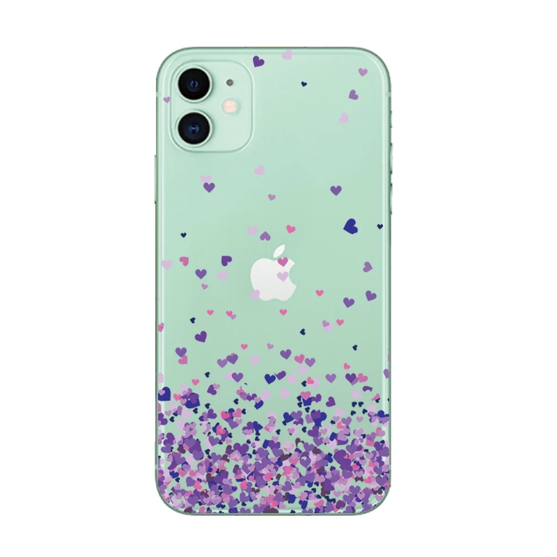 Мягкий ТПУ чехол s для iPhone 6S 8 7 Plus 6 S Бабочка узорная задняя крышка 11 Pro XS Max XR