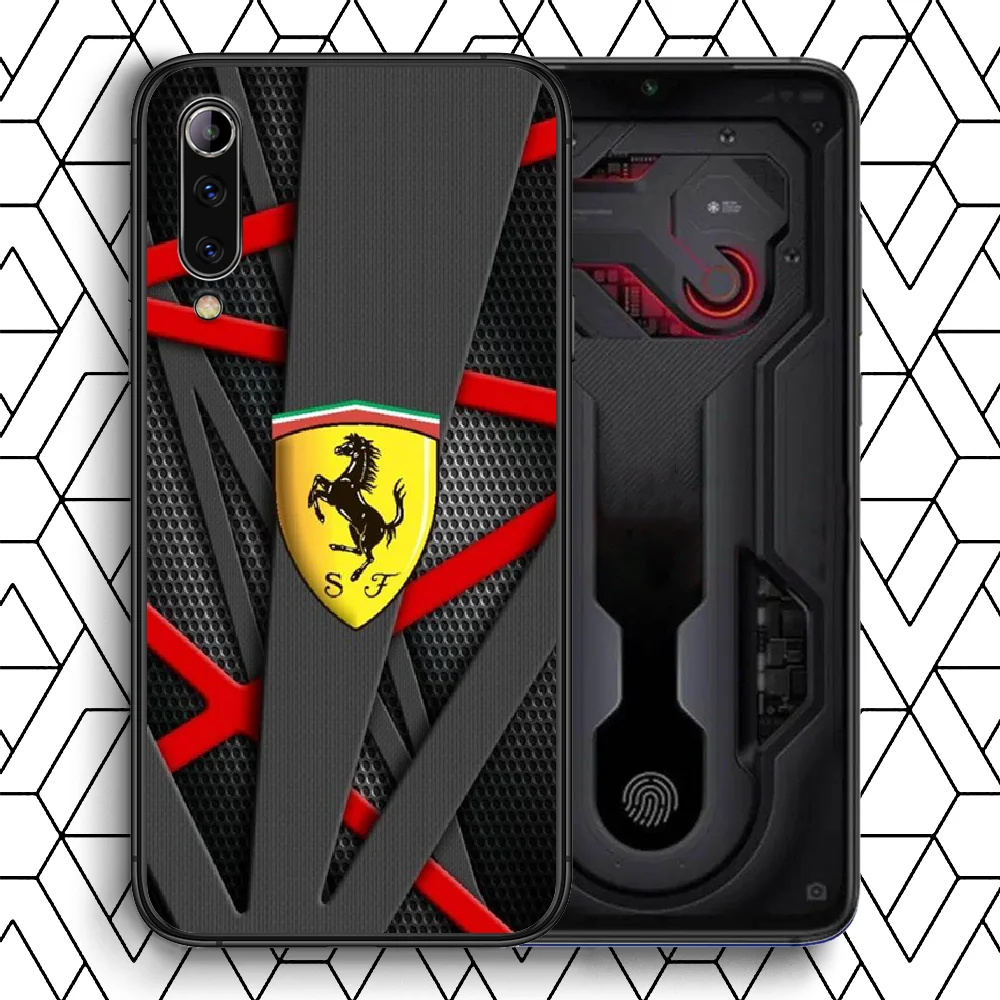 

Ferrari F1 Luxury Sport Car Phone Case For Xiaomi Mi Note 10 A3 9 MAX 3 A2 8 9 Lite Pro Ultra black Back Tpu Bumper Pretty Etui