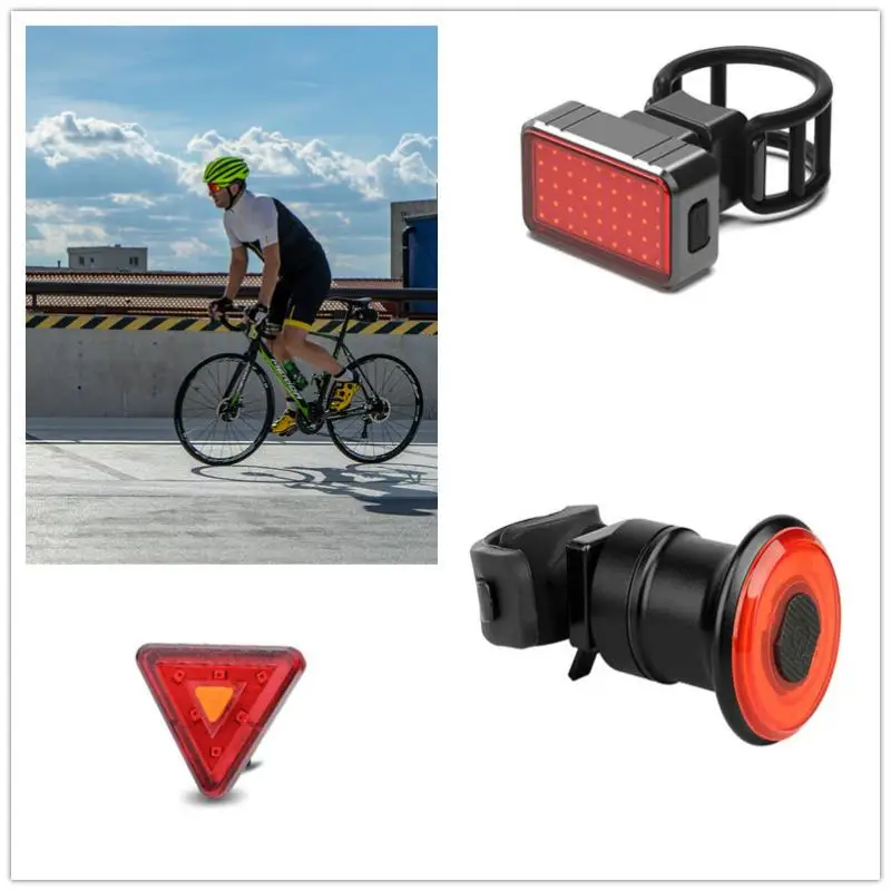 

Waterproof Bike Intelligent Induction Brake Tail Light MTB Bicycle Light USB Charge Cycling Warning Rear Light Bike Accessories
