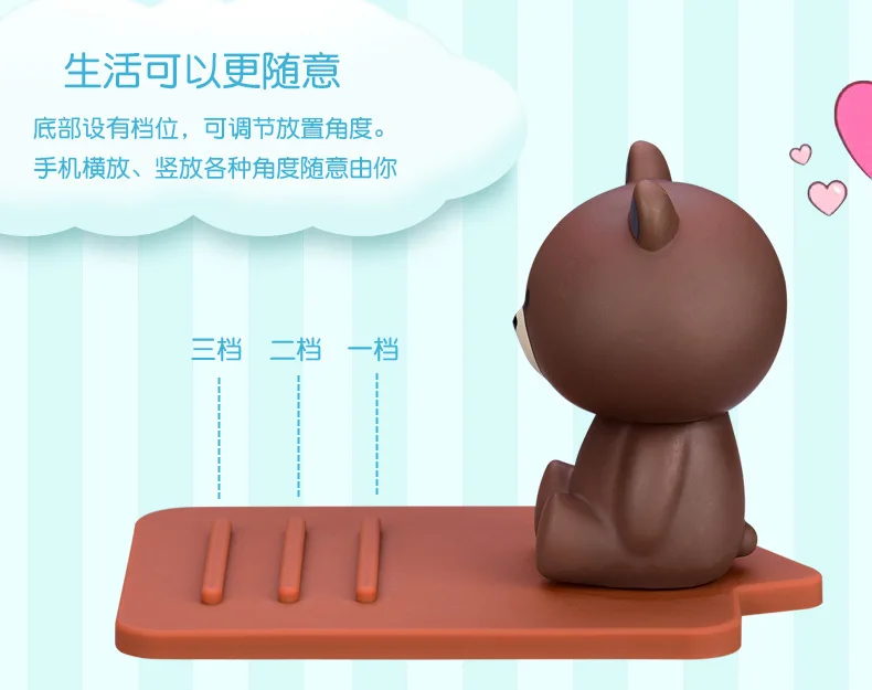 Милый Медведь Кролик подставка для телефона Kawaii Мультфильм Поддержка мобильного телефона держатель стенд планшеты Настольный держатель дизайн Высокое качество держатель