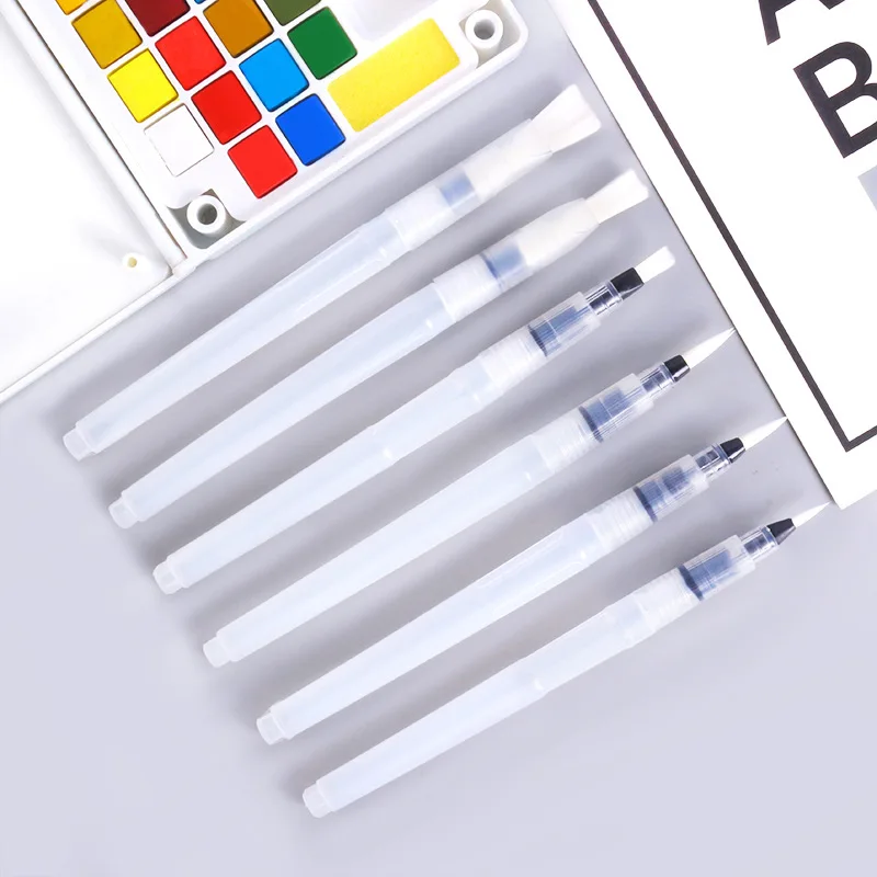 

Students Portable Paint Brush Water Color Brush Pencil Soft Watercolor Brush Pen For Beginner Painting Drawing Art Supplies Gift