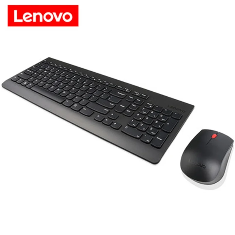 4x30M39458-black Lenovo клавиатура ультра-тонкая шоколадная Беспроводная клавиатура мышь набор ноутбук Настольный ПК Бесшумная Водонепроницаемая игра офис мышь 4x30m39458 - Цвет: 4x30M39458-black