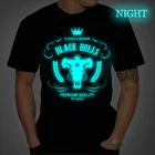 Черная футболка с рисунком чёрного клевера, для мужчин и женщин