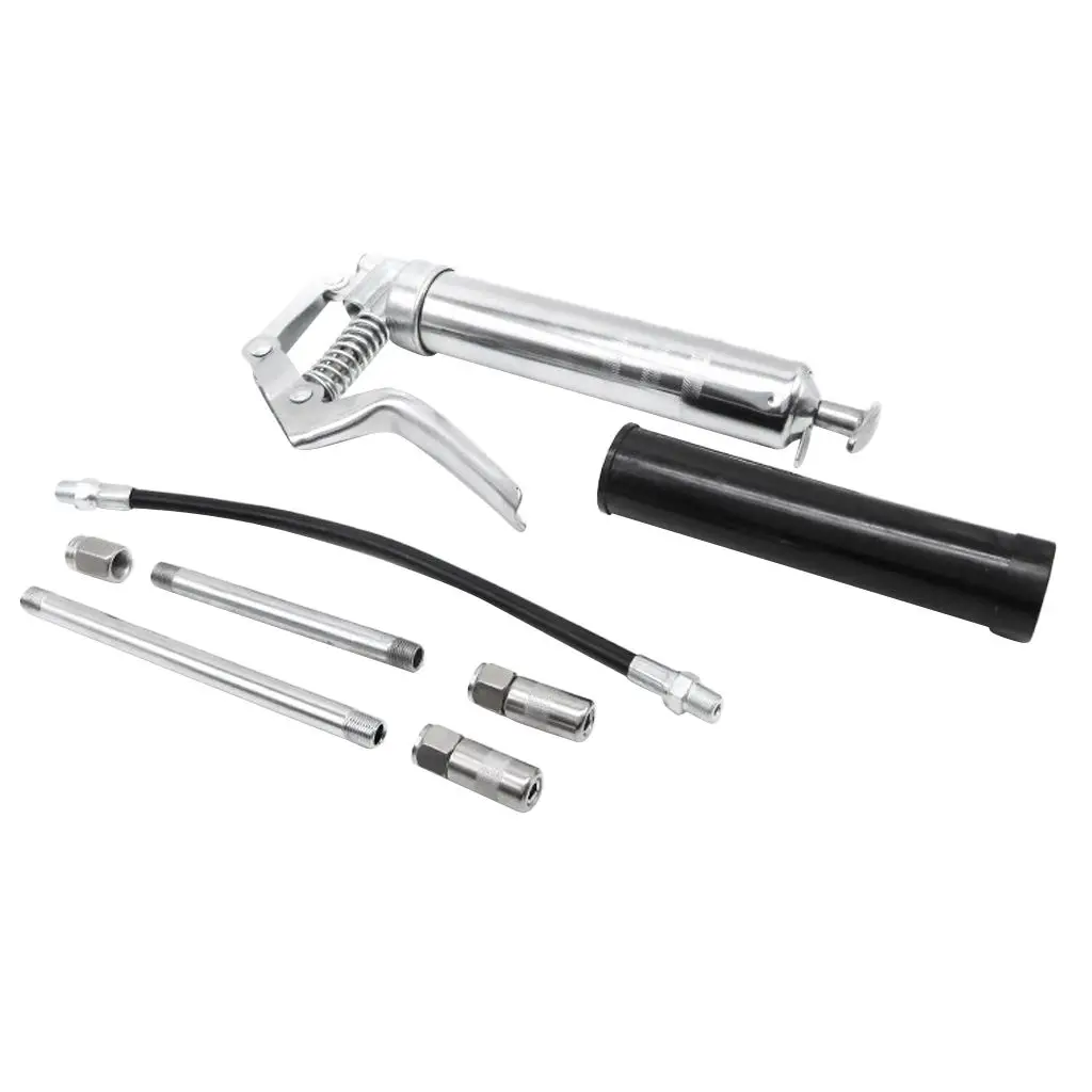 

Mini 120cc Alloy Grip Grease Gun Universal Lubrication Fill Cartridge