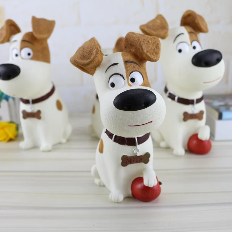 Симпатичная копилка для собак фигурки диспенсер монет из смолы рождественские