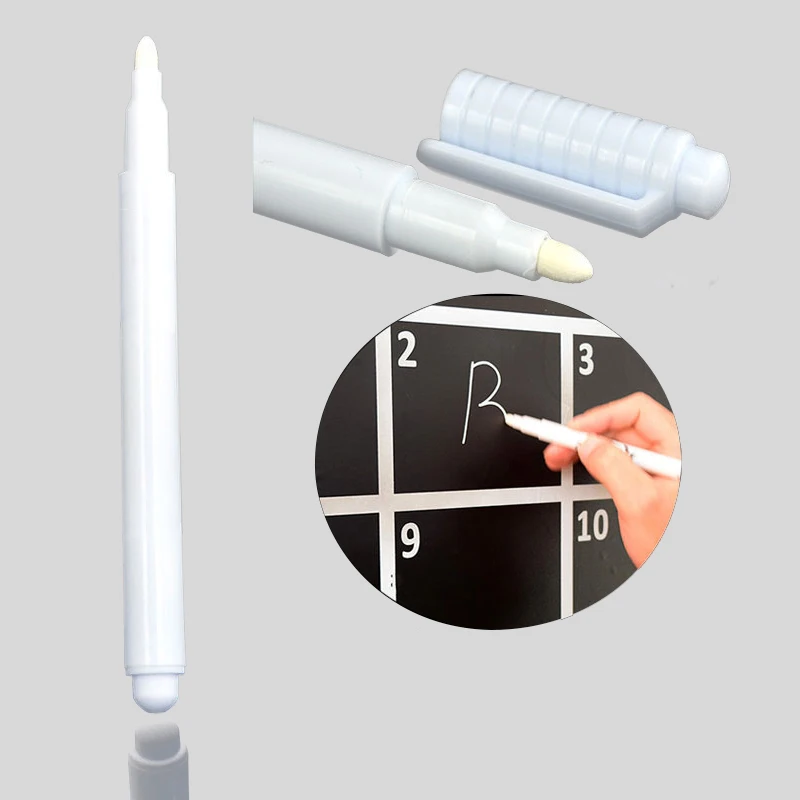 3 шт. белые жидкие стираемые Меловые карандаши удобные съемные маркировочные