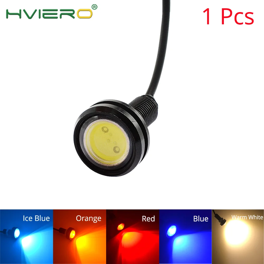 

1X White Red18mm 23mm 12V Eagle Eye Light Daytime Running Backup Light Auto Motor Led Signal Bulb Waterproof Lamp Day Light