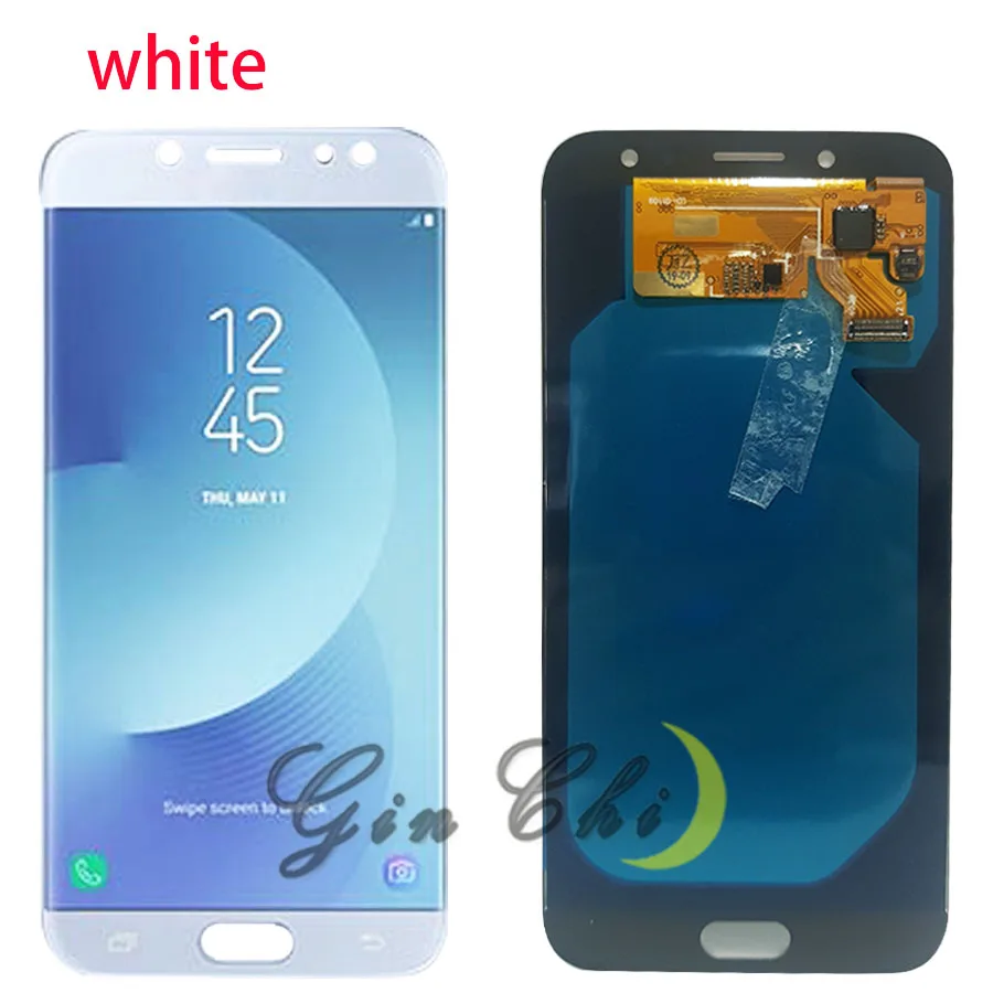 AMOLED ЖК-дисплей для samsung Galaxy J7 Pro дисплей 2017 J730F J730 сенсорный экран в сборе с