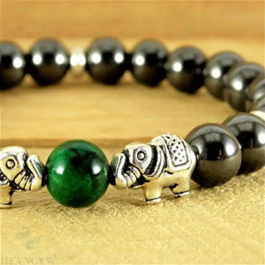 

8MM Hematite Buddhist Bead Bracelet Chakas Spirituality Buddhism Bless Cuff