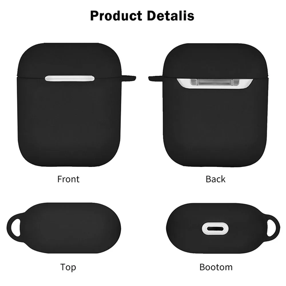 Силиконовый чехол для наушников Airpods 1/2 с рисунком веселого лица | Электроника