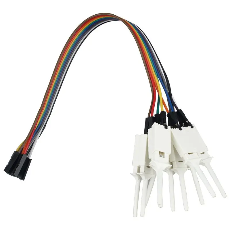 10 pin DuPont голова Тест Крюк плоский тест крюк клип логический анализатор