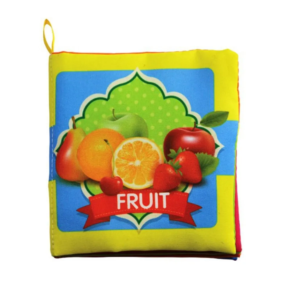 Дети ребенок Красочные Ткань книга мультфильм животное мягкая детская обучающая