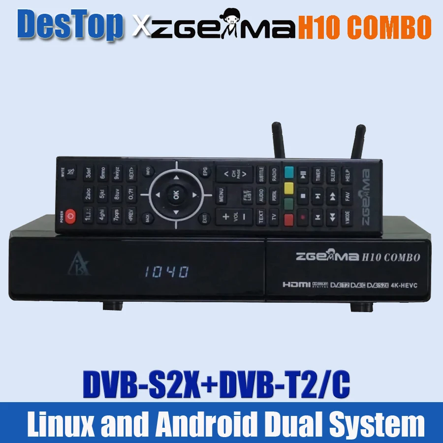 2 шт. ZGEMMA H10COMBO DVB S2X + T2/C Enigma2 Linux и Android в наличии | Электроника