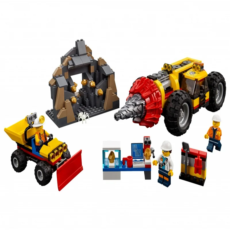 

10875 City Series Mining: Heavy Mining Drill 60186 Children's Building Block Toy Gifts