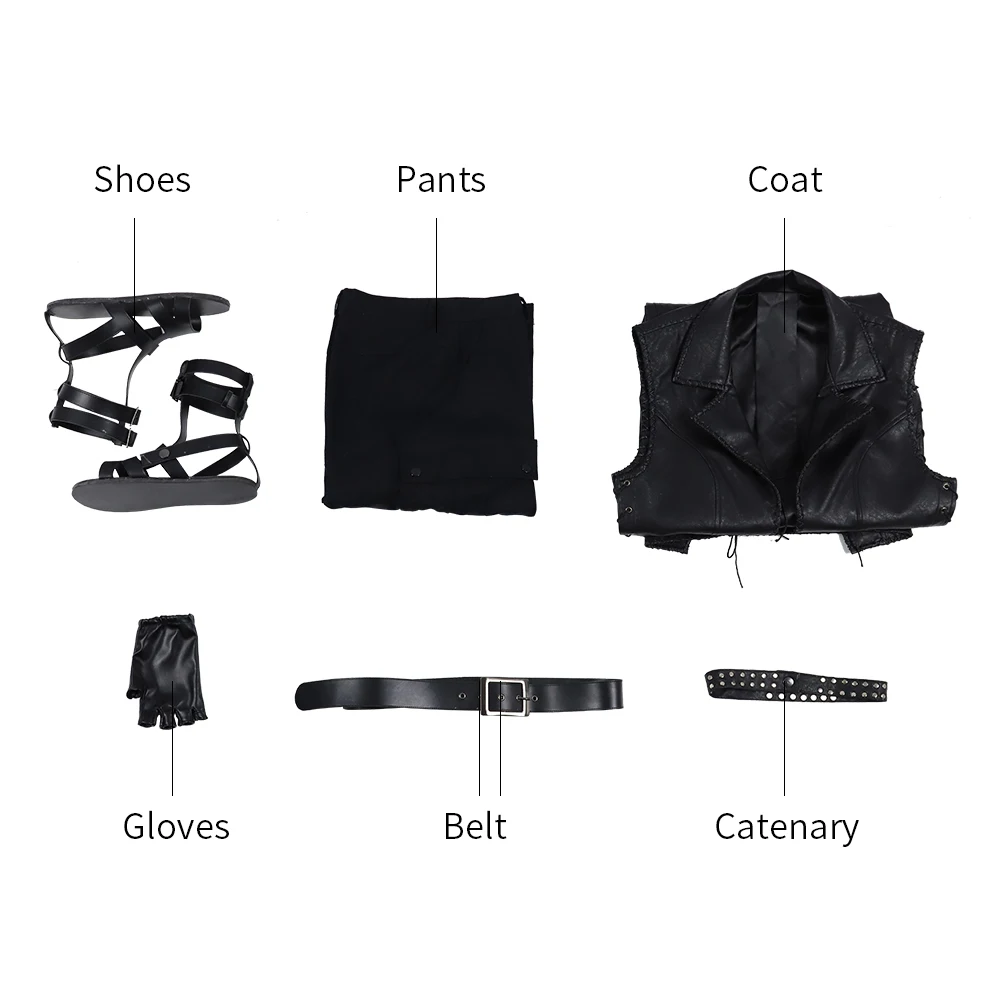 Костюм для косплея из игры V мужской черный костюм взрослых куртка полный