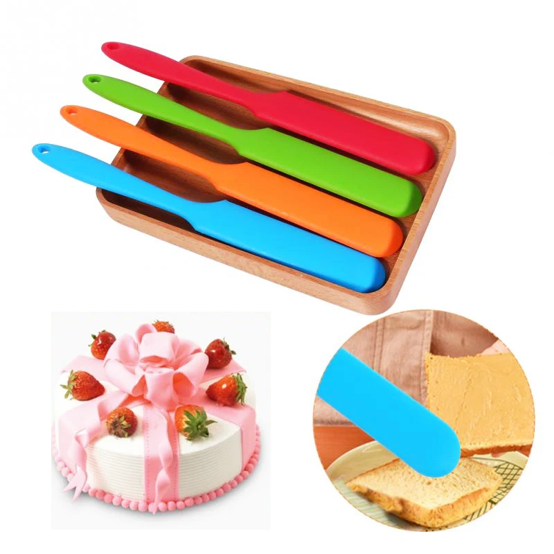 

Long Handle Spatula Cream Silicone Baking Batter Scraper Kitchen Accessories Pastry Tools 1 PC Cake Cream Mixer Cream Scrapers