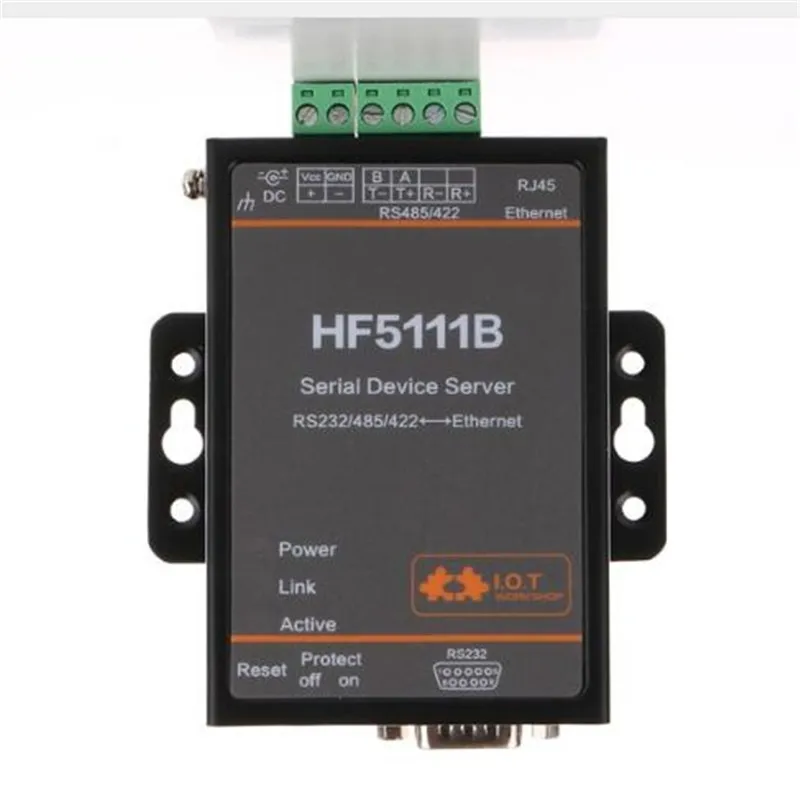 1 шт./упак. официальный 5111B RJ45 RS232/485/422 Serial к Ethernet Бесплатная RTOS последовательный 1 Порты и разъёмы преобразователя сервер промышленных устройств