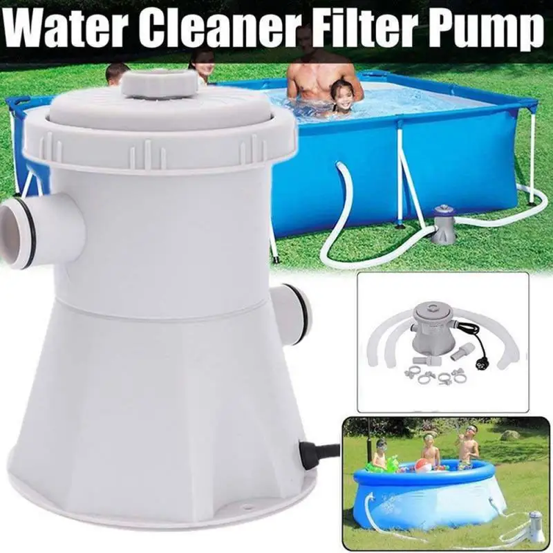 

EU/US/UK Plug Electric Swimming Pool Filter Pump For Above Ground Pools Cleaning Tool Paddling Pool Water Pump Filter Kit