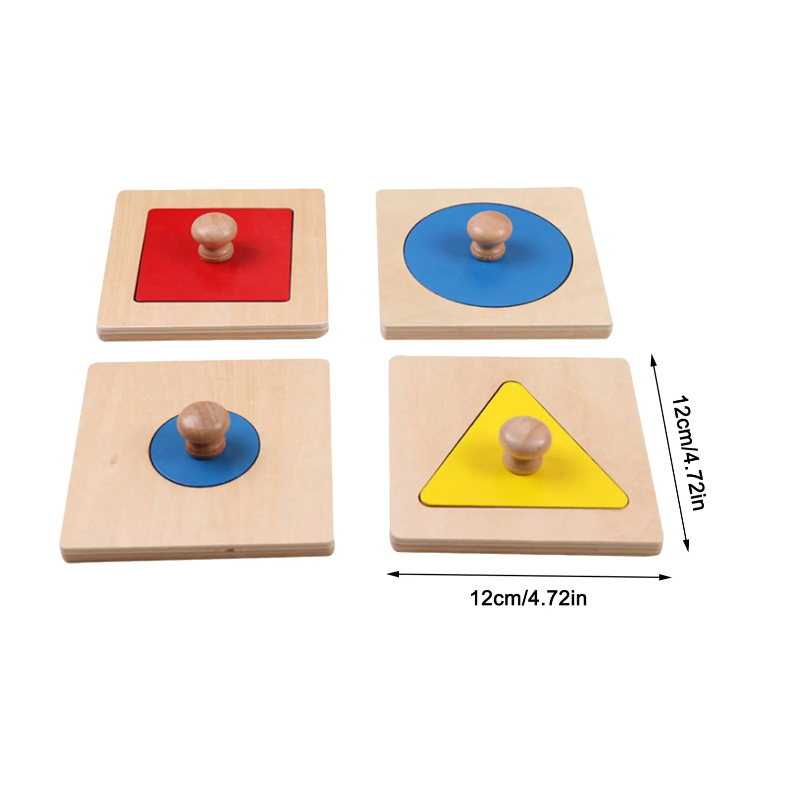 

Colorful Wooden Non-toxic Jigsaw Puzzle Toy Set Montessori Teaching Aid For Children's Learning Education