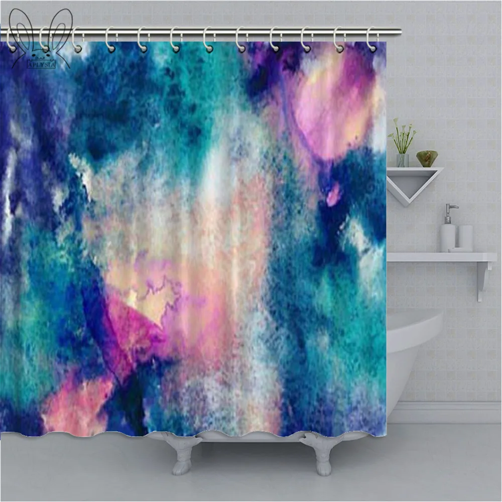 

Психоделическая занавеска для душа с эффектом омбре, 3D красочная Водонепроницаемая шторка из полиэстера, домашний декор, наборы для душа