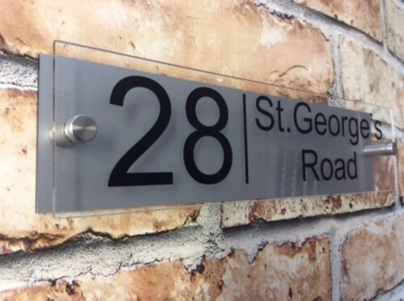 DIY Домашний номер современный ежедневный табличка дверной номер/Имя стеклянный