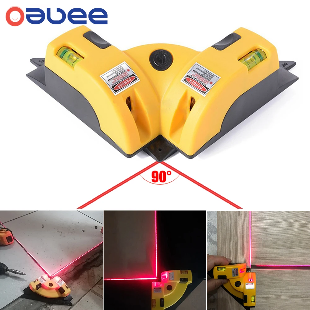 Квадратный лазерный уровень 90 градусов прямоугольный вертикальный нивелир с